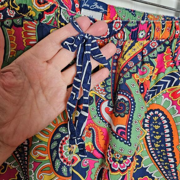 Vera Bradley Womens Venetian Paisley Cotton Pajama Pants Size M Retired Pattern - Picture 3 of 12